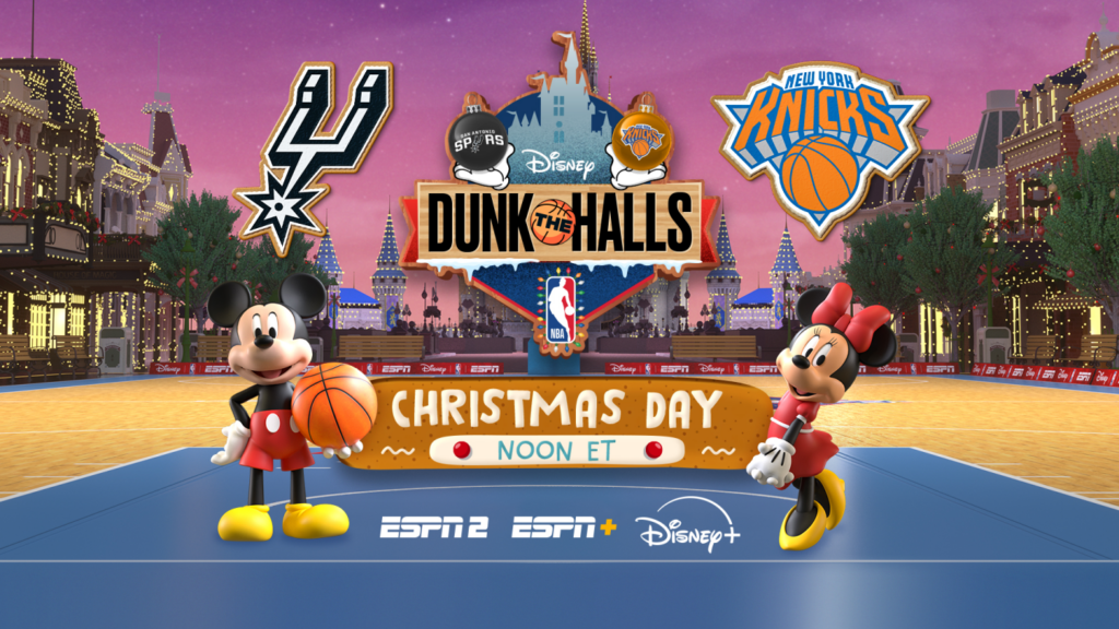 Disney, ESPN, and NBA Present Dunk the Halls: A Real-Time Animated NBA Game