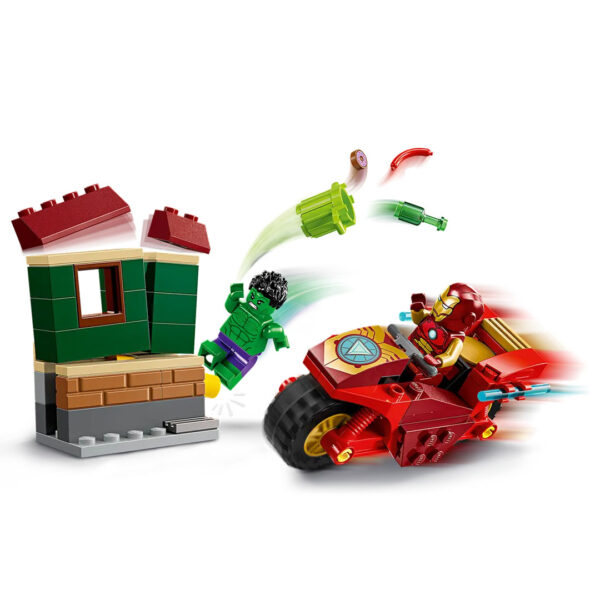 Iron Man with Bike and The Hulk