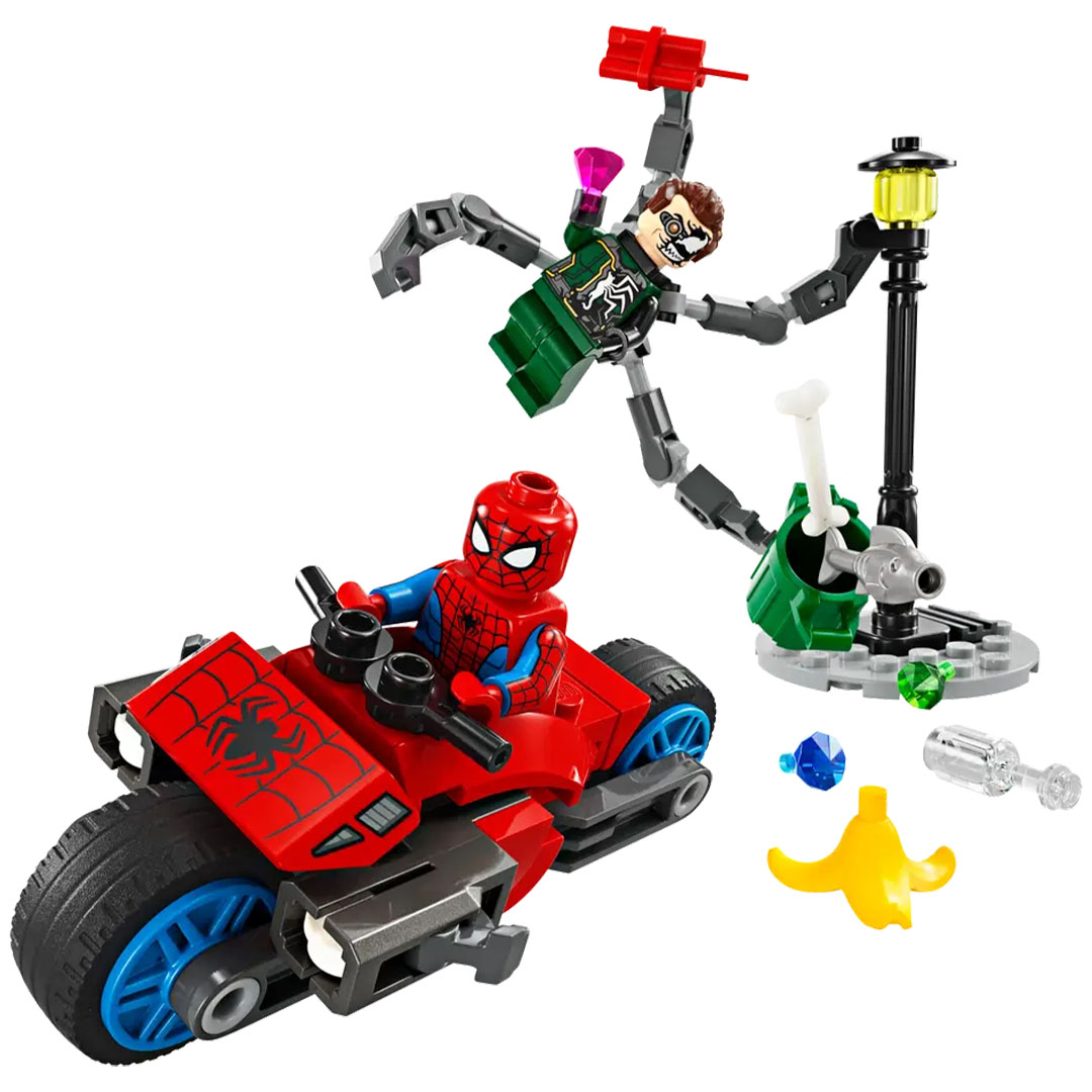 DisneyBuff.com LEGO Marvel Motorcycle Chase - Spider-Man vs. Doc Ock