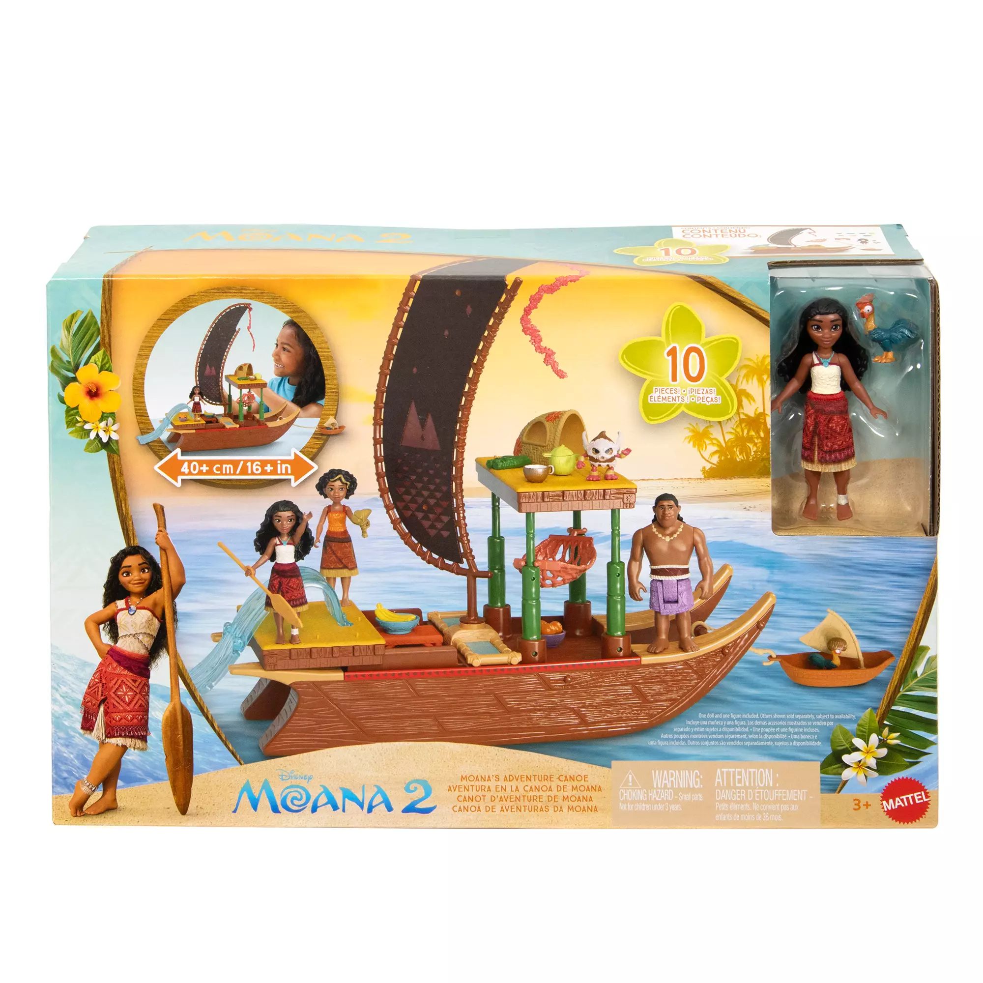 DisneyBuff.com Moana Adventure Canoe Play Set - Moana 2 Box