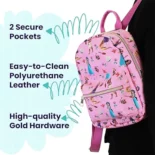 DisneyBuff.com Disney Princess Flowers Mini Backpack Features