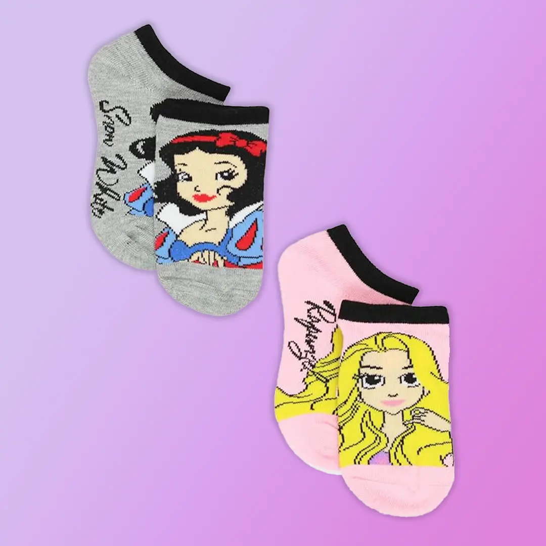 Disney Princess Girls 6 pack Socks Set