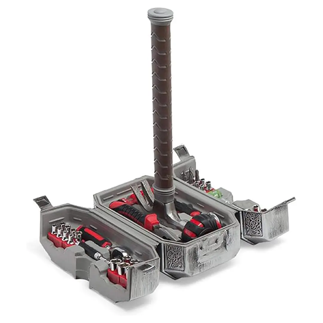 DisneyBuff.com Marvel Thor Hammer Tool Set - Mjolnir Toolbox