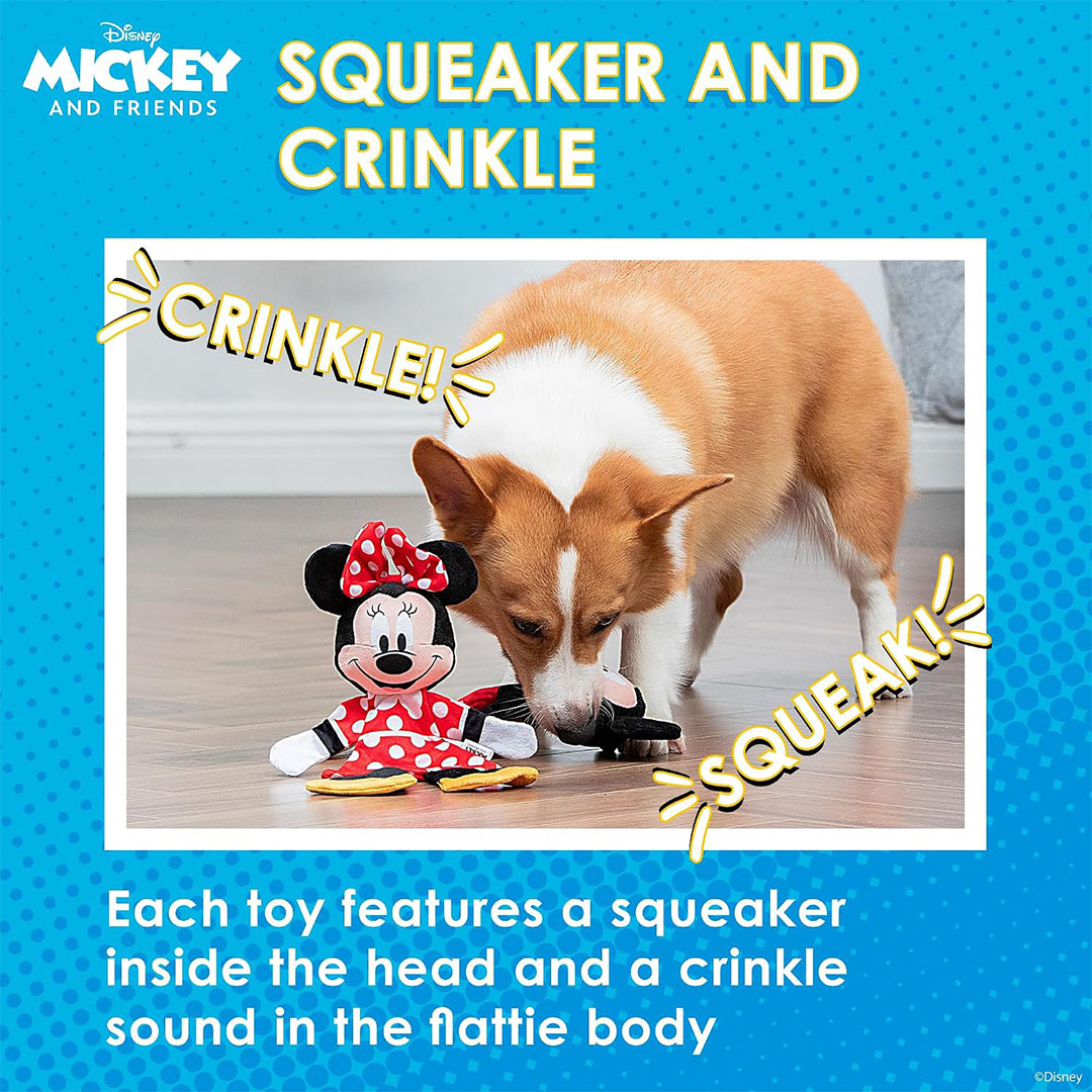 Disney for Pets - Mickey & Minnie Plush Pet Toy Set