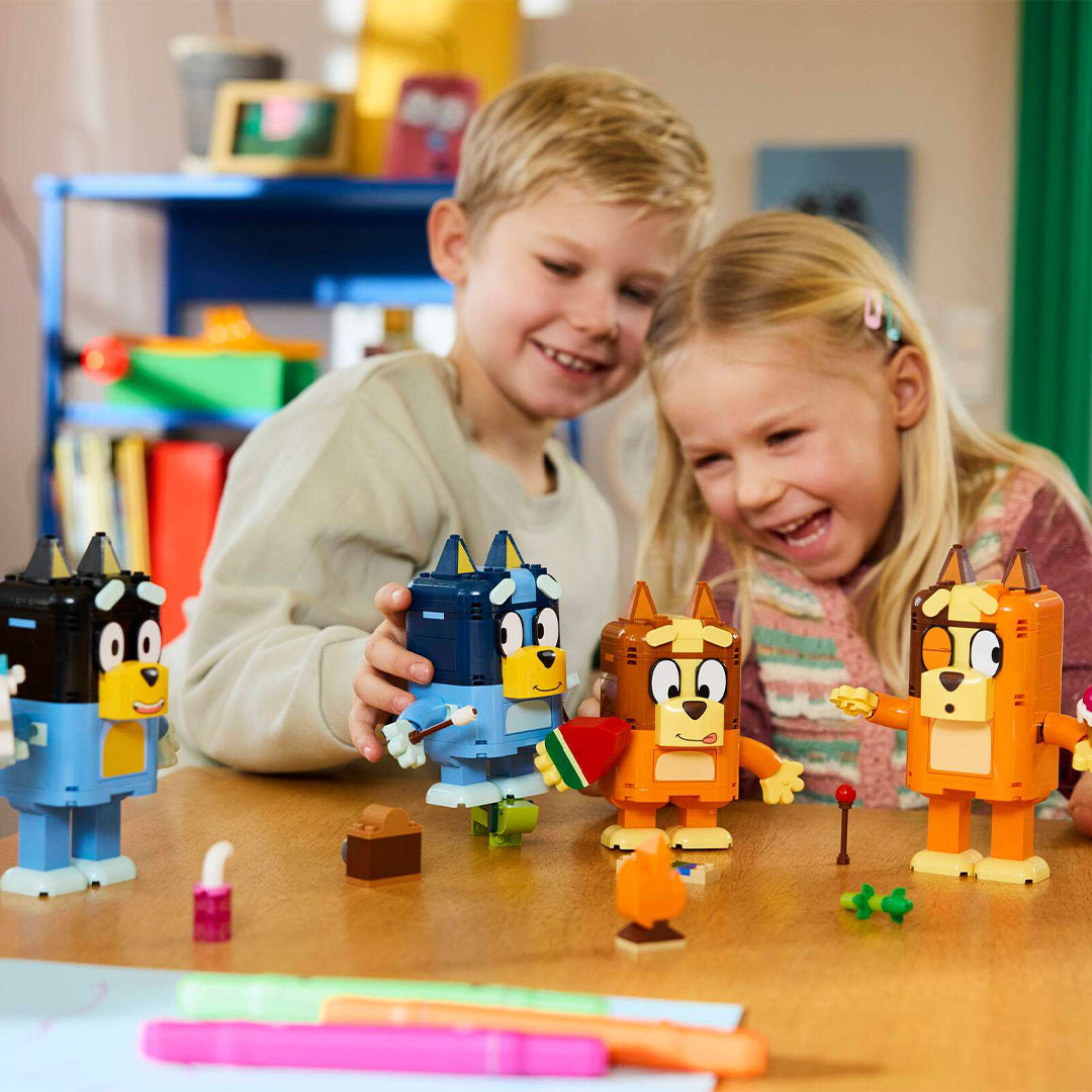 Brick-Built Bluey Family