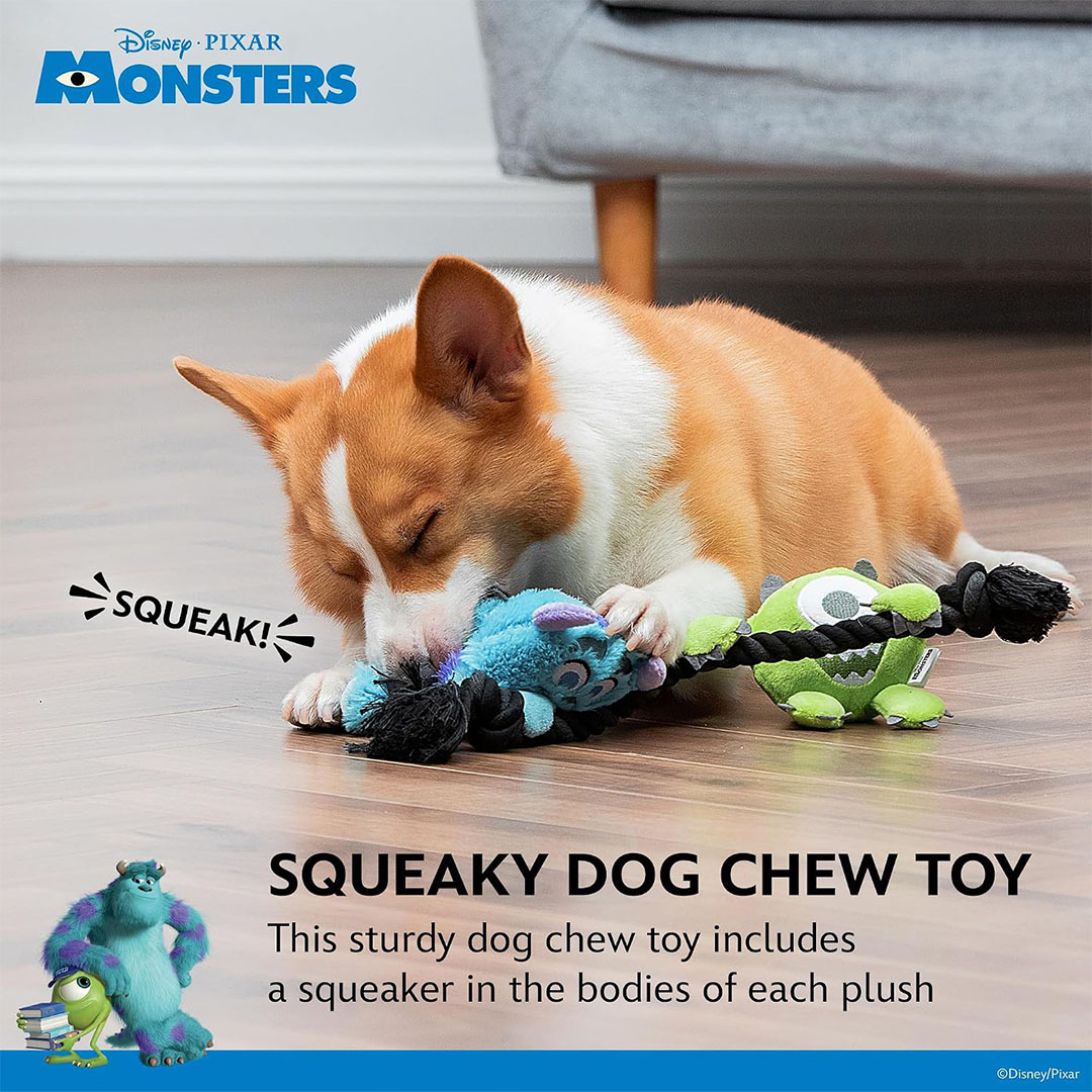 Disney for Pets - Sulley & Mike Hanging Rope Pet Toy